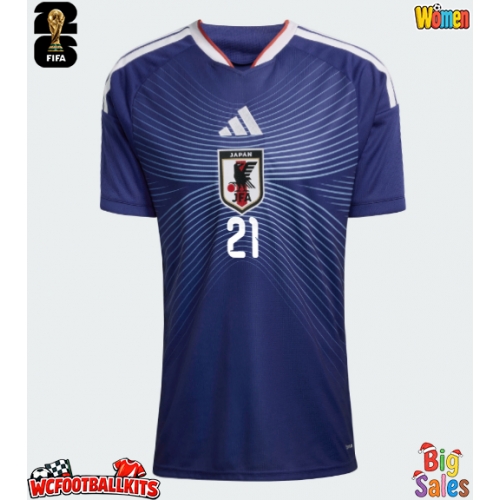 Japan Hiroki Ito #21 Replica Home Stadium Shirt for Women World Cup 2026 Short Sleeve